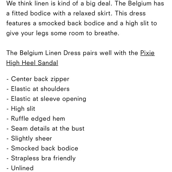 Reformation Belgium Linen Dress Gala Embroidery - Picture 16 of 16